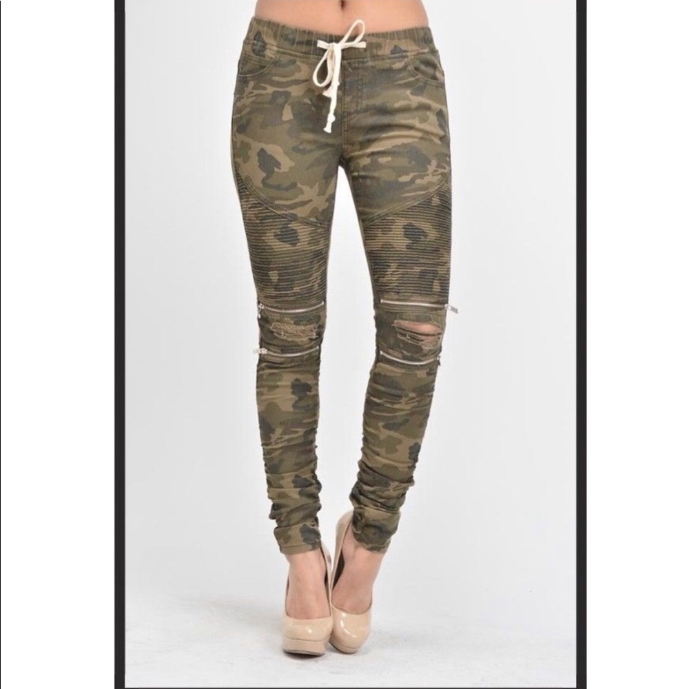 boutique camo motto jeggings